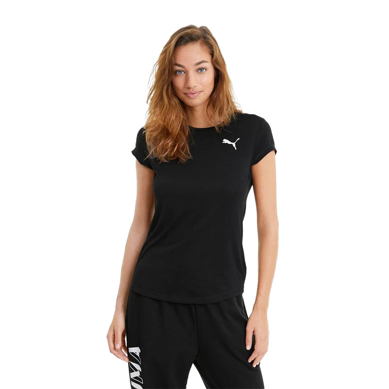 PUMA Active Tee Black Women’s Short Sleeve T-Shirt تیشرت زنانه پوما مدل Active Tee مشکی - Image 1