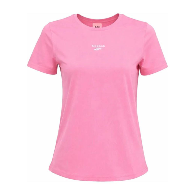 Reebok New ID Class Reg Tee Pink Women’s Short Sleeve T-Shirt تیشرت زنانه ریباک مدل New ID Class Reg Tee صورتی - Image 1