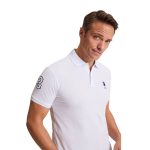 تیشرت یقه‌دار مردانه سفید اسلیم فیت یو.اس. پولو اسن - Image 2