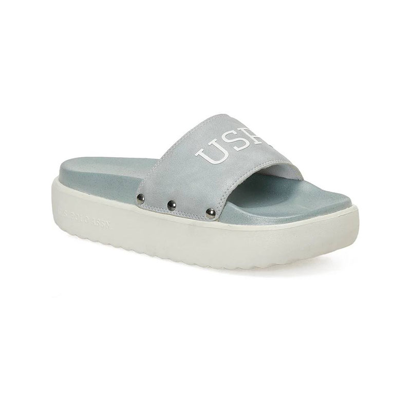 U.S. Polo Assn. Women’s BELFT دمپایی اورجینال زنانه آبی یو.اس. پولو - Image 1