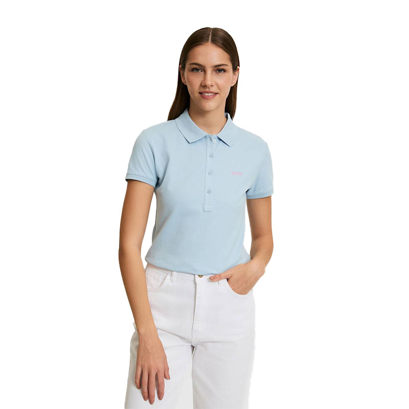 Women’s Basic Polo Collar T-Shirt تیشرت زنانه بیسیک اورجینال یو اس پولو اسان - Image 1