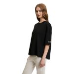 تیشرت زنانه یقه گرد مشکی یو اس پولو اسن